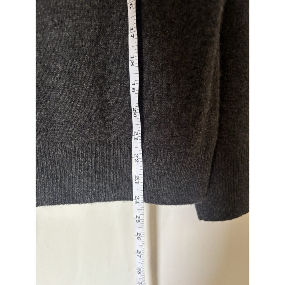 Quince Cashmere Sweater Small Boatneck Heather Charcoal Soft Womens - Picture 6 of 8